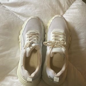 White sneakers